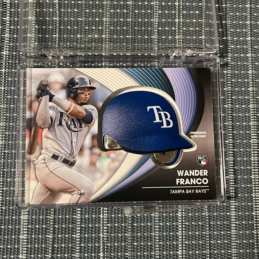 Patch Card Batting Helmet RC  ⚾️ Wander Franco Rookie Baseball Card #BH-WF